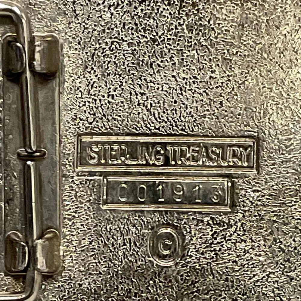 Sterling Treasury 100 Years Liberty Belt Buckle 1996 Statue of Liberty Patriotic
